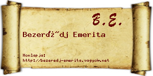 Bezerédj Emerita névjegykártya
